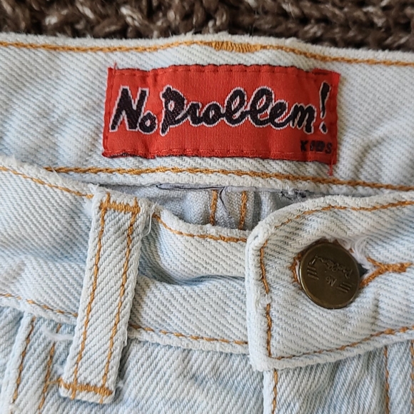 Vintage High Waisted No Problem! Kids Size 7 Jeans - Picture 2 of 9